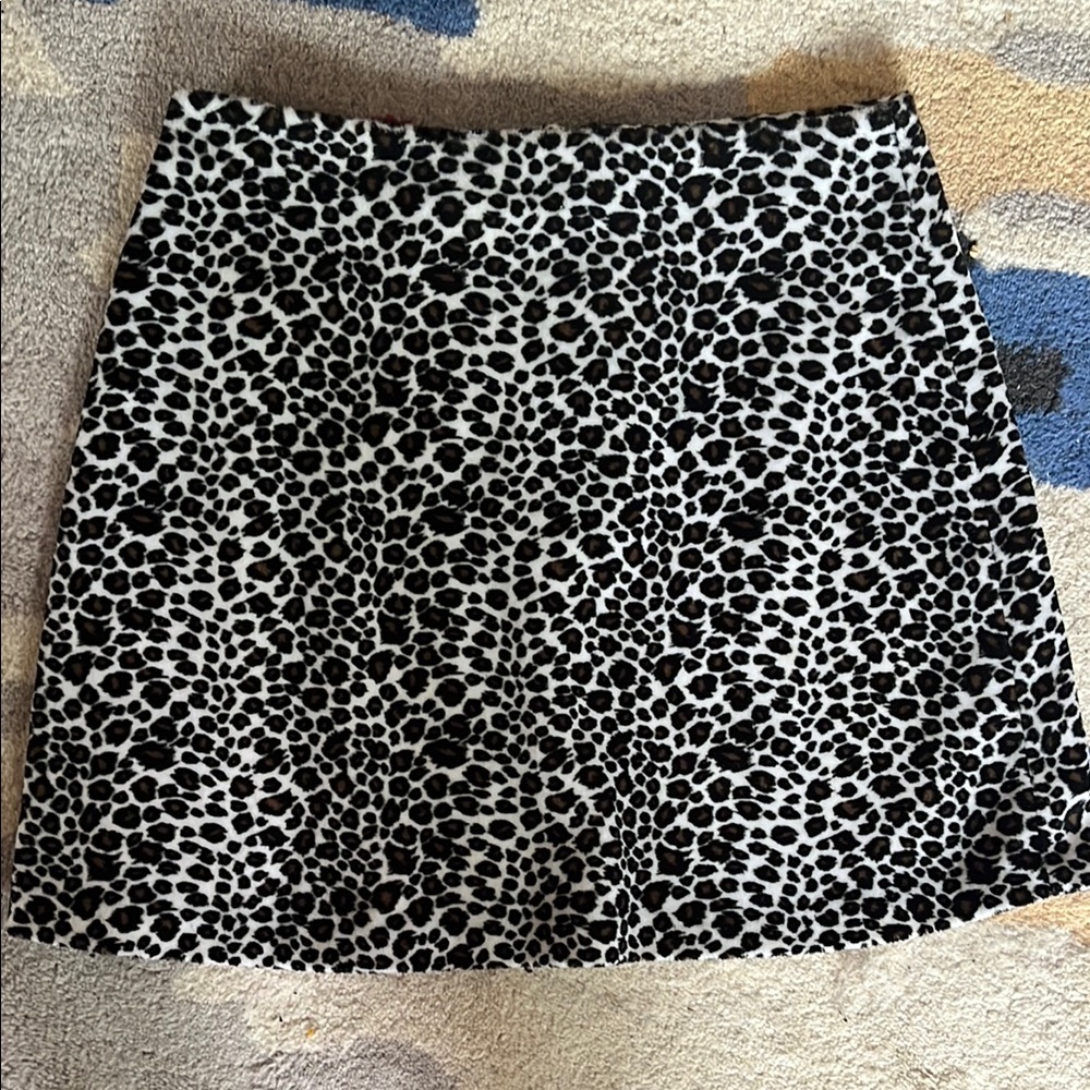 Leopard Print Women's Skirt- vint